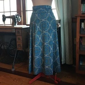 LuLaRoe Paisley Maxi Skirt 2XL